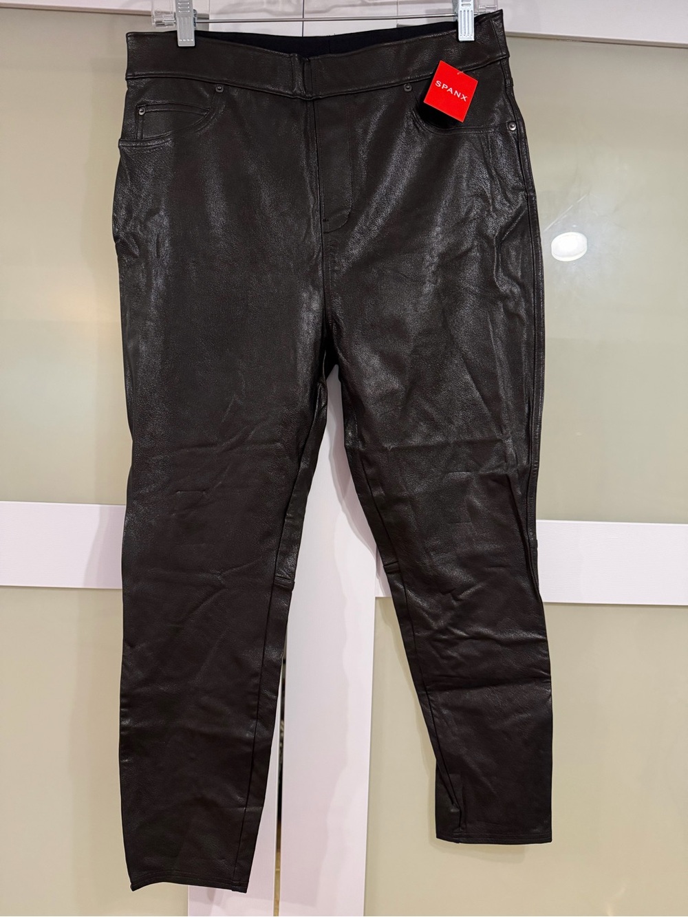 Spanx Faux Leather Leggings Petite Large